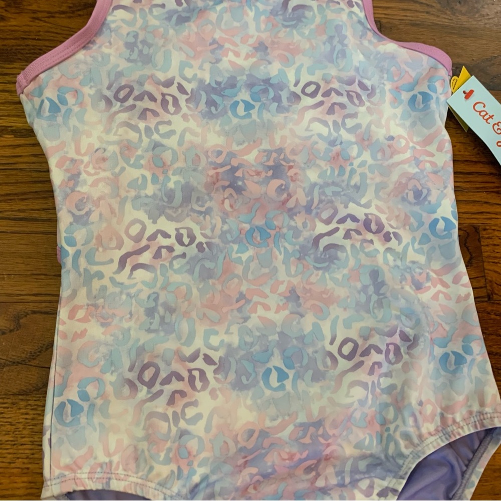 Girls Gymnastics Leopard Print Pull-On Leotard Cat & Jack Pink & Purple 
NWT NEW - Picture 4 of 16